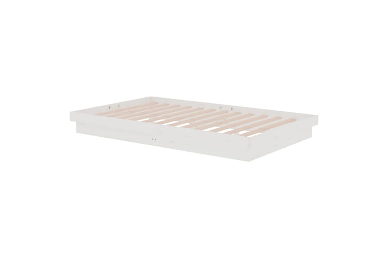 beBasic sengeramme 120x200 cm massivt træ hvid - Hvid - Møbler - Senge - Sengeramme & sengestel