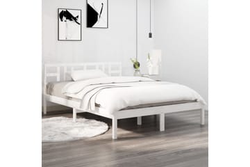 beBasic sengeramme 120x200 cm massivt træ hvid - Hvid - Møbler - Senge - Sengeramme & sengestel