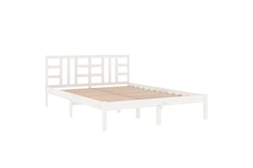 beBasic sengeramme 120x200 cm massivt træ hvid - Hvid - Møbler - Senge - Sengeramme & sengestel