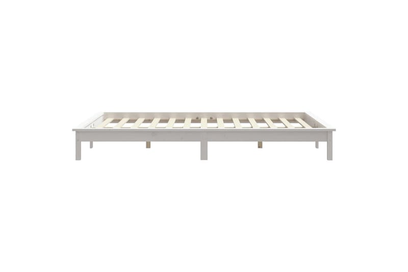 beBasic sengeramme 135x190 cm dobbelt massivt fyrretræ hvid - Hvid - Sengeramme & sengestel