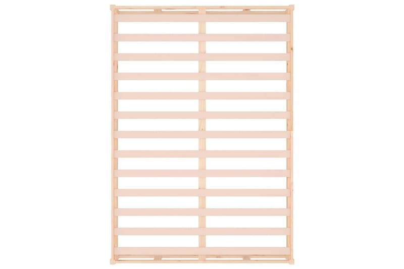 beBasic sengeramme 135x190 cm dobbelt massivt træ - Brun - Møbler - Senge - Sengeramme & sengestel