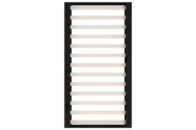 beBasic sengeramme 135x190 cm dobbelt massivt træ sort - Sort - Møbler - Senge - Sengeramme & sengestel