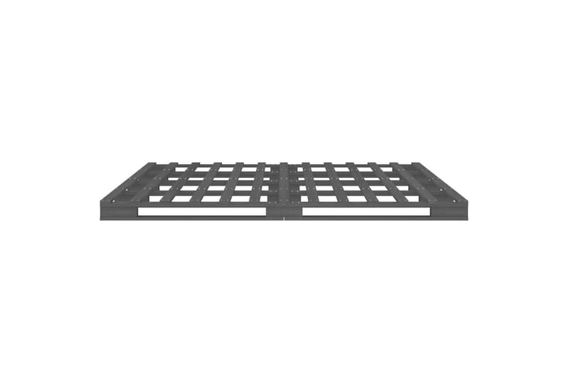 beBasic sengeramme 140x190 cm massivt fyrretræ grå - GrÃ¥ - Møbler - Senge - Sengeramme & sengestel