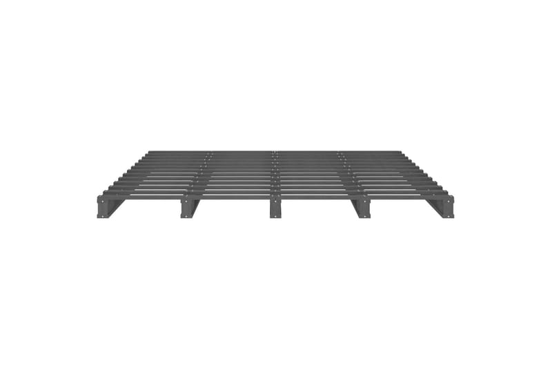 beBasic sengeramme 140x190 cm massivt fyrretræ grå - GrÃ¥ - Møbler - Senge - Sengeramme & sengestel