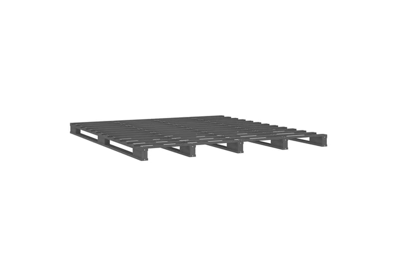 beBasic sengeramme 140x190 cm massivt fyrretræ grå - GrÃ¥ - Møbler - Senge - Sengeramme & sengestel