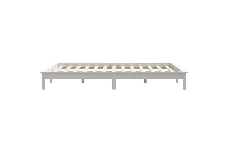 beBasic sengeramme 140x190 cm massivt fyrretræ hvid - Hvid - Sengeramme & sengestel