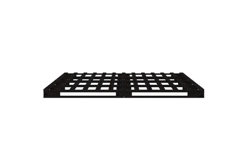 beBasic sengeramme 140x190 cm massivt fyrretræ sort - Sort - Møbler - Senge - Sengeramme & sengestel