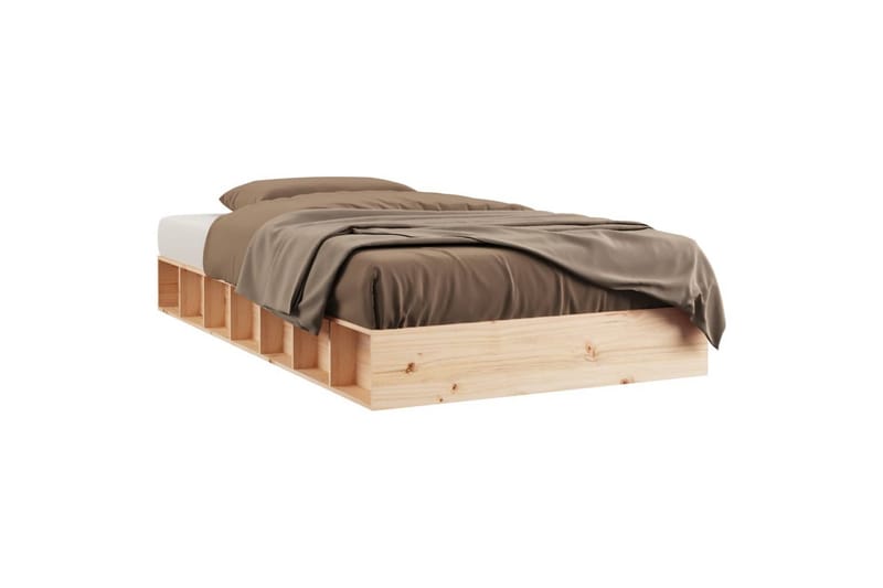 beBasic sengeramme 140x190 cm massivt træ - Brun - Møbler - Senge - Sengeramme & sengestel