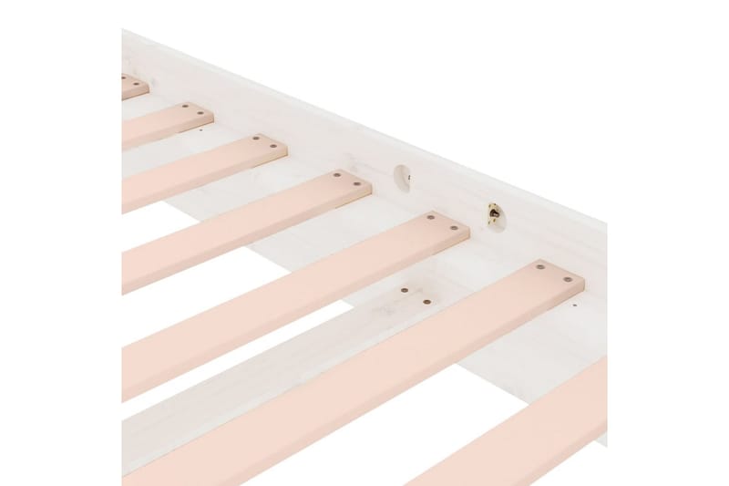 beBasic sengeramme 140x190 cm massivt træ hvid - Hvid - Møbler - Senge - Sengeramme & sengestel