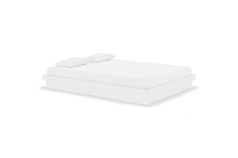 beBasic sengeramme 140x190 cm massivt træ hvid - Hvid - Møbler - Senge - Sengeramme & sengestel