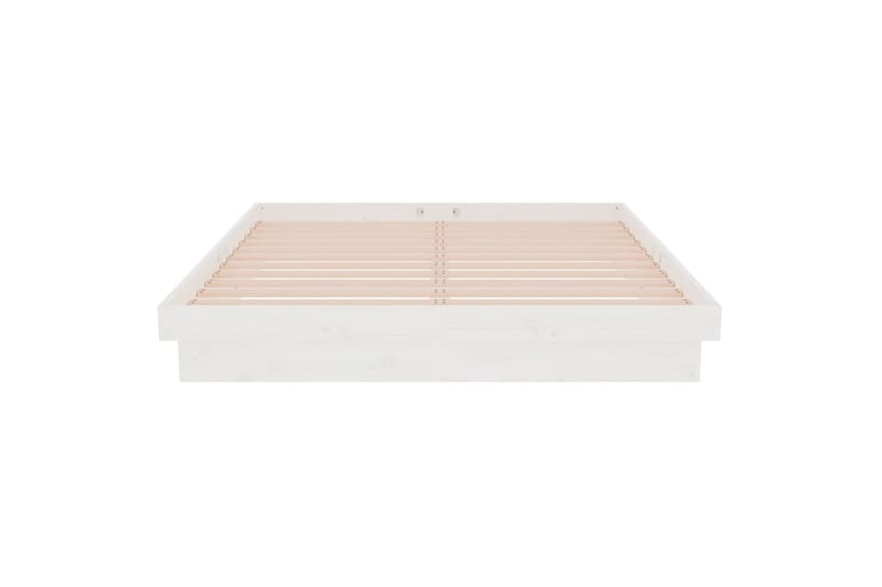 beBasic sengeramme 140x190 cm massivt træ hvid - Hvid - Møbler - Senge - Sengeramme & sengestel