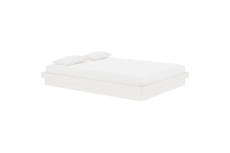 beBasic sengeramme 140x190 cm massivt træ hvid - Hvid - Møbler - Senge - Sengeramme & sengestel