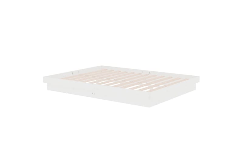 beBasic sengeramme 140x190 cm massivt træ hvid - Hvid - Møbler - Senge - Sengeramme & sengestel