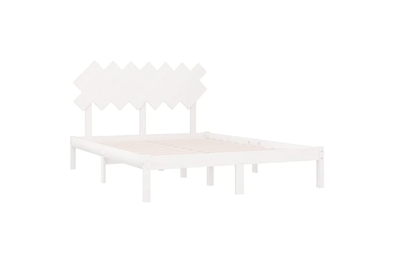 beBasic sengeramme 140x190 cm massivt træ hvid - Hvid - Møbler - Senge - Sengeramme & sengestel