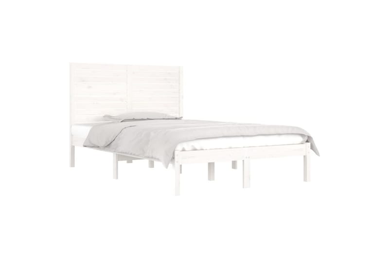 beBasic sengeramme 140x190 cm massivt træ hvid - Hvid - Møbler - Senge - Sengeramme & sengestel