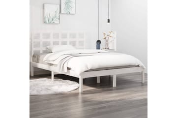 beBasic sengeramme 140x190 cm massivt træ hvid - Hvid - Møbler - Senge - Sengeramme & sengestel