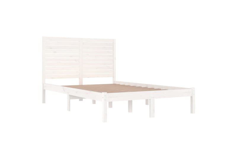 beBasic sengeramme 140x190 cm massivt træ hvid - Hvid - Møbler - Senge - Sengeramme & sengestel