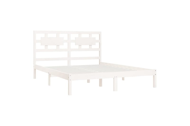 beBasic sengeramme 140x200 cm massivt fyrretræ hvid - Hvid - Møbler - Senge - Sengeramme & sengestel