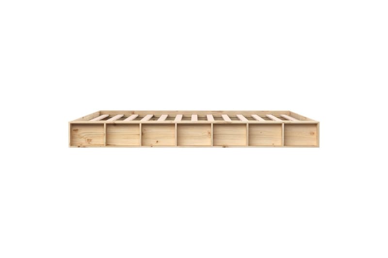 beBasic sengeramme 140x200 cm massivt træ - Brun - Møbler - Senge - Sengeramme & sengestel