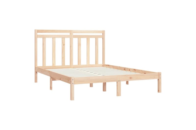 beBasic sengeramme 140x200 cm massivt træ - Brun - Møbler - Senge - Sengeramme & sengestel