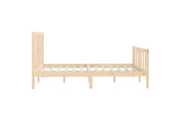 beBasic sengeramme 140x200 cm massivt træ - Brun - Møbler - Senge - Sengeramme & sengestel