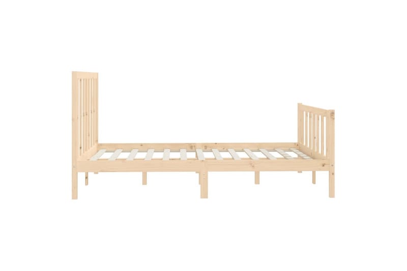 beBasic sengeramme 140x200 cm massivt træ - Brun - Møbler - Senge - Sengeramme & sengestel