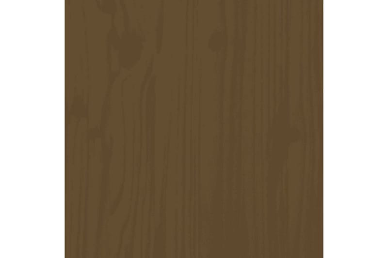 beBasic sengeramme 140x200 cm massivt træ gyldenbrun - Brun - Sengeramme & sengestel