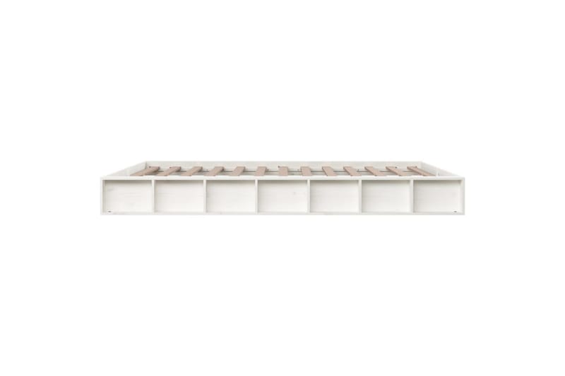 beBasic sengeramme 140x200 cm massivt træ hvid - Hvid - Møbler - Senge - Sengeramme & sengestel