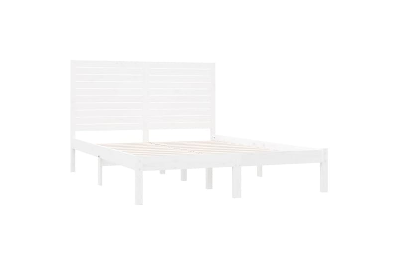 beBasic sengeramme 140x200 cm massivt træ hvid - Hvid - Møbler - Senge - Sengeramme & sengestel
