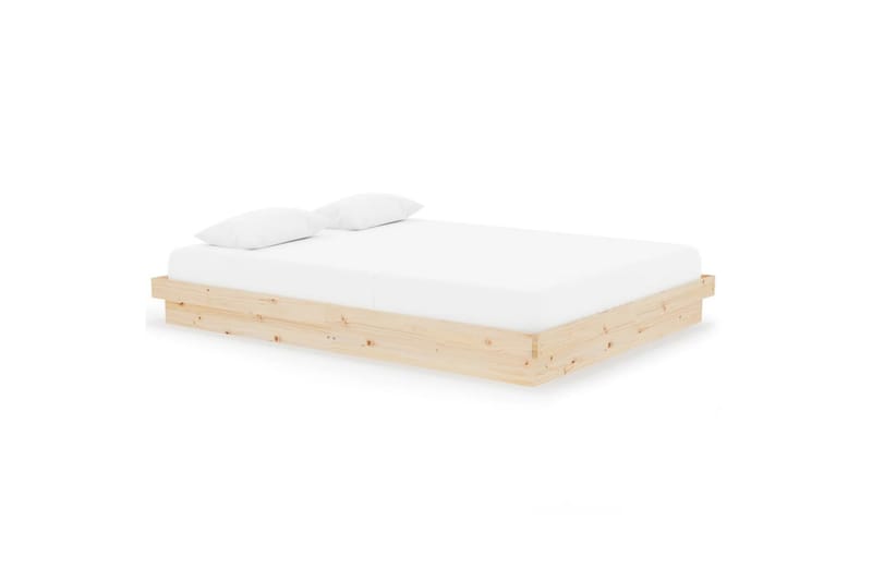 beBasic sengeramme 150x200 cm 5FT King massivt træ - Brun - Møbler - Senge - Sengeramme & sengestel