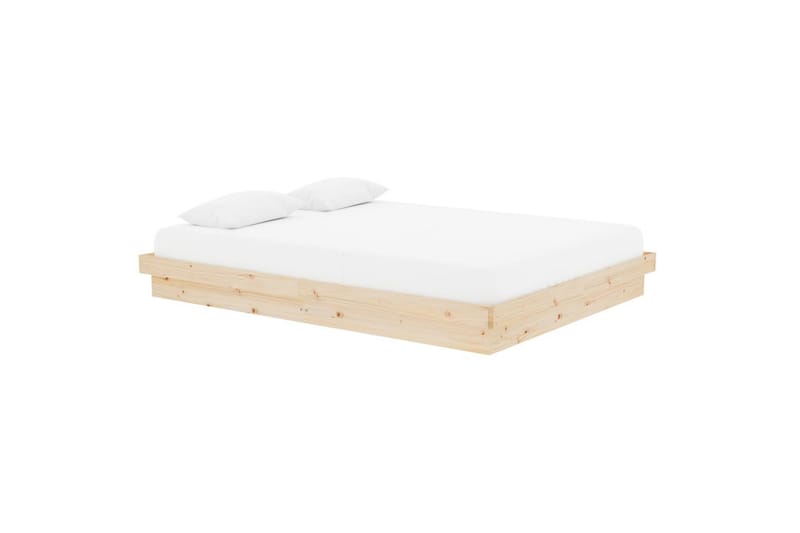 beBasic sengeramme 150x200 cm 5FT King massivt træ - Brun - Møbler - Senge - Sengeramme & sengestel