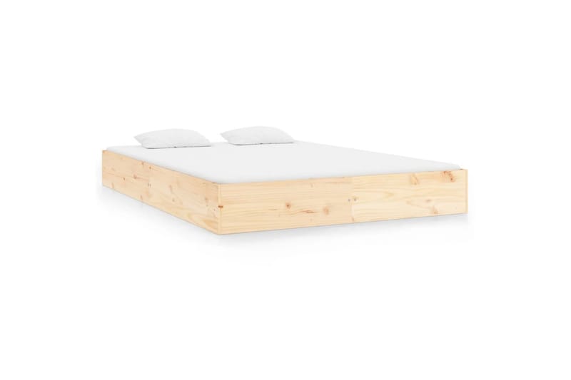 beBasic sengeramme 150x200 cm 5FT King Size massivt træ - Brun - Sengeramme & sengestel