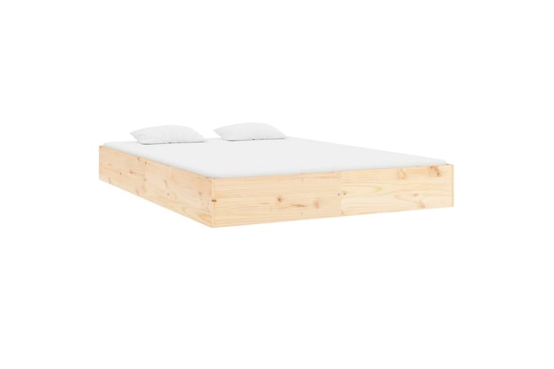 beBasic sengeramme 150x200 cm 5FT King Size massivt træ - Brun - Sengeramme & sengestel