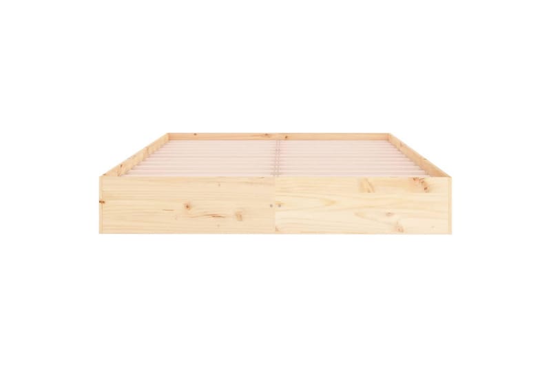 beBasic sengeramme 150x200 cm 5FT King Size massivt træ - Brun - Sengeramme & sengestel