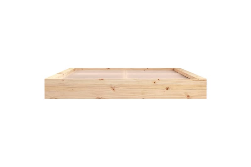 beBasic sengeramme 150x200 cm King Size massivt træ - Brun - Møbler - Senge - Sengeramme & sengestel