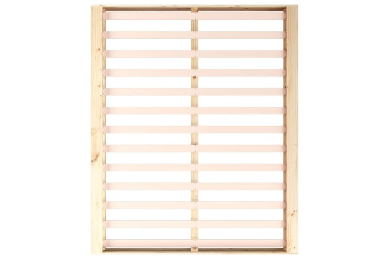 beBasic sengeramme 150x200 cm King Size massivt træ - Brun - Møbler - Senge - Sengeramme & sengestel