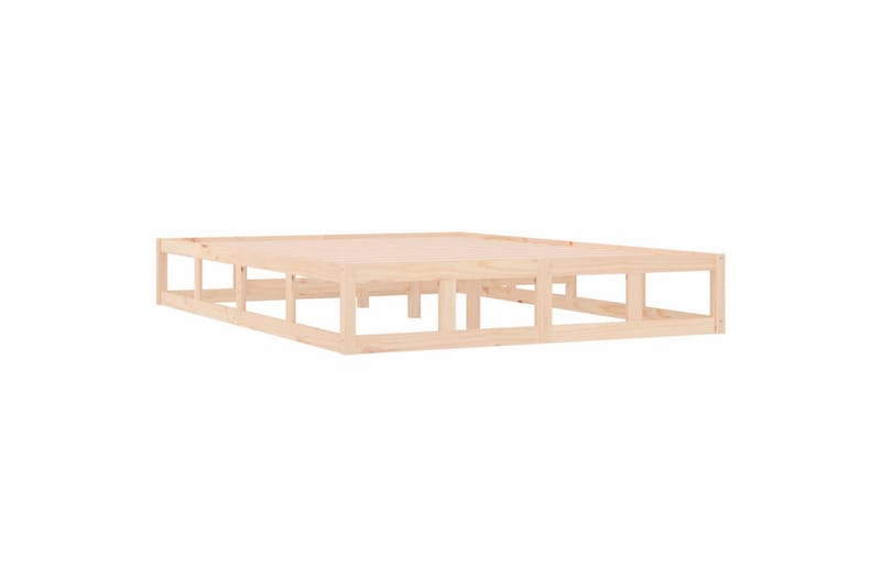 beBasic sengeramme 150x200 cm King Size massivt træ - Brun - Møbler - Senge - Sengeramme & sengestel