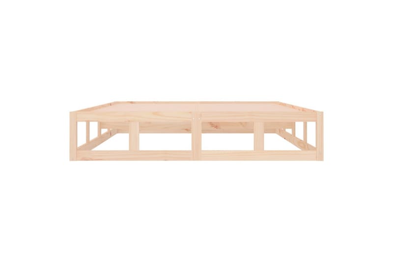 beBasic sengeramme 150x200 cm King Size massivt træ - Brun - Møbler - Senge - Sengeramme & sengestel