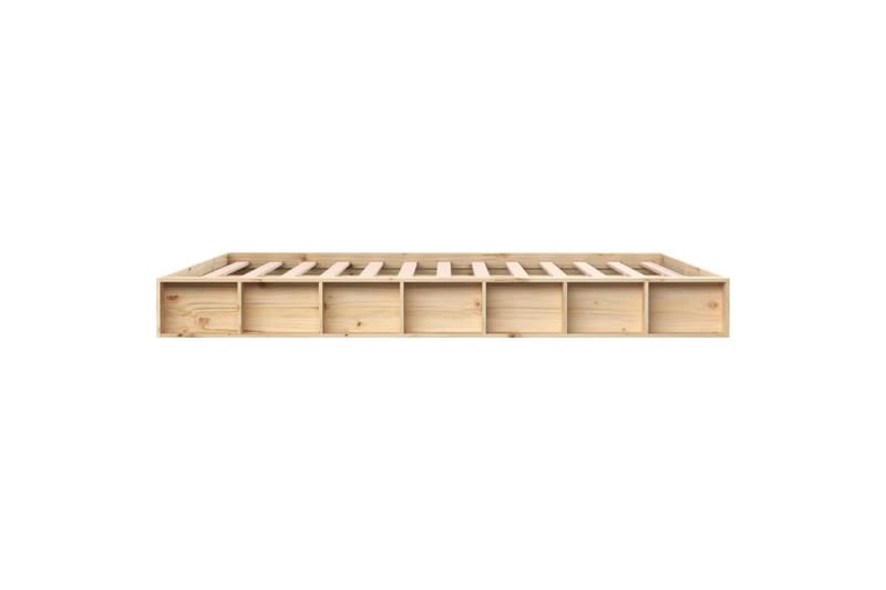 beBasic sengeramme 150x200 cm King Size massivt træ - Brun - Møbler - Senge - Sengeramme & sengestel