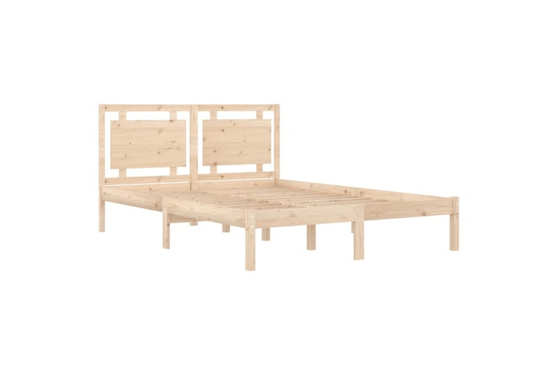 beBasic sengeramme 150x200 cm King Size massivt træ - Brun - Møbler - Senge - Sengeramme & sengestel