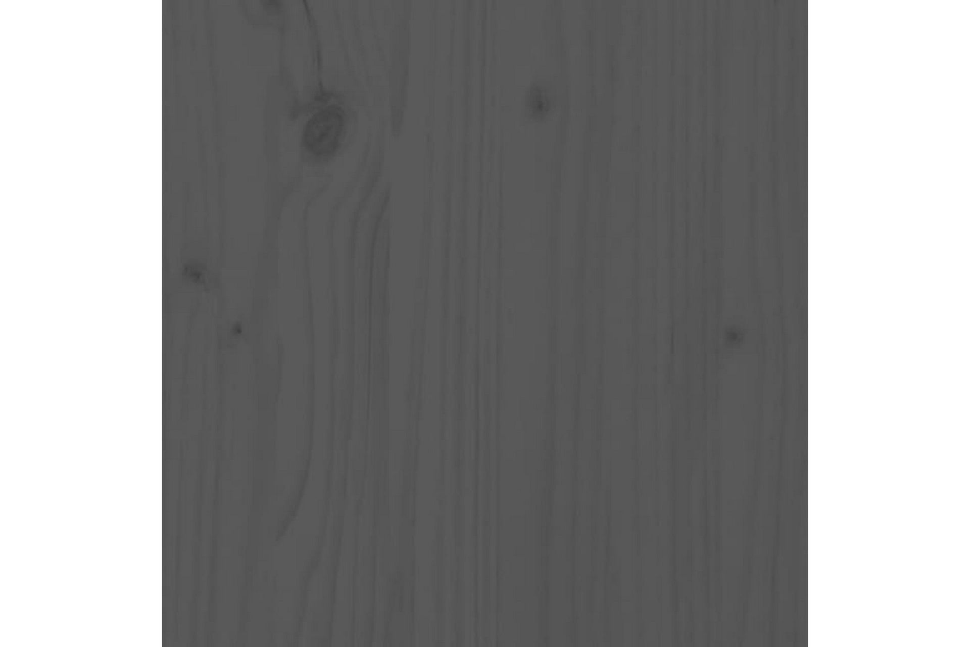 beBasic sengeramme 150x200 cm King Size massivt træ grå - GrÃ¥ - Møbler - Senge - Sengeramme & sengestel