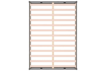 beBasic sengeramme 150x200 cm King Size massivt træ grå - GrÃ¥ - Møbler - Senge - Sengeramme & sengestel