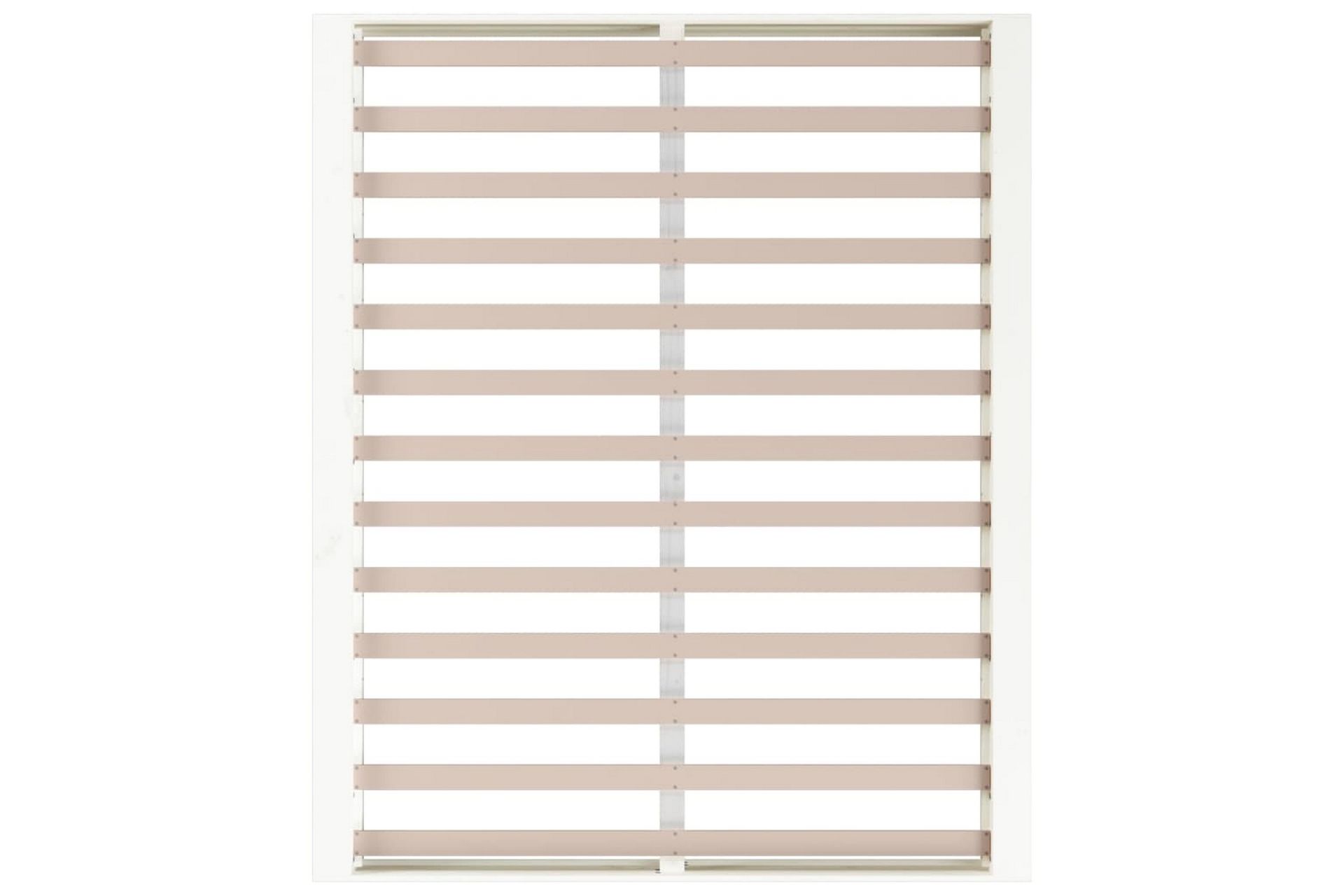 beBasic sengeramme 150x200 cm King Size massivt træ hvid - Hvid - Møbler - Senge - Sengeramme & sengestel