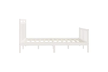 beBasic sengeramme 160x200 cm massivt fyrretræ hvid - Hvid - Møbler - Senge - Sengeramme & sengestel