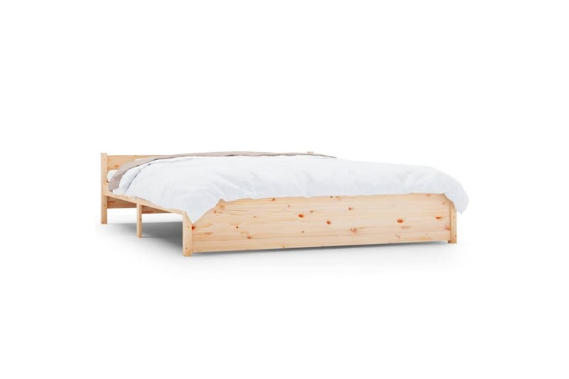 beBasic sengeramme 160x200 cm massivt træ - Brun - Møbler - Senge - Sengeramme & sengestel