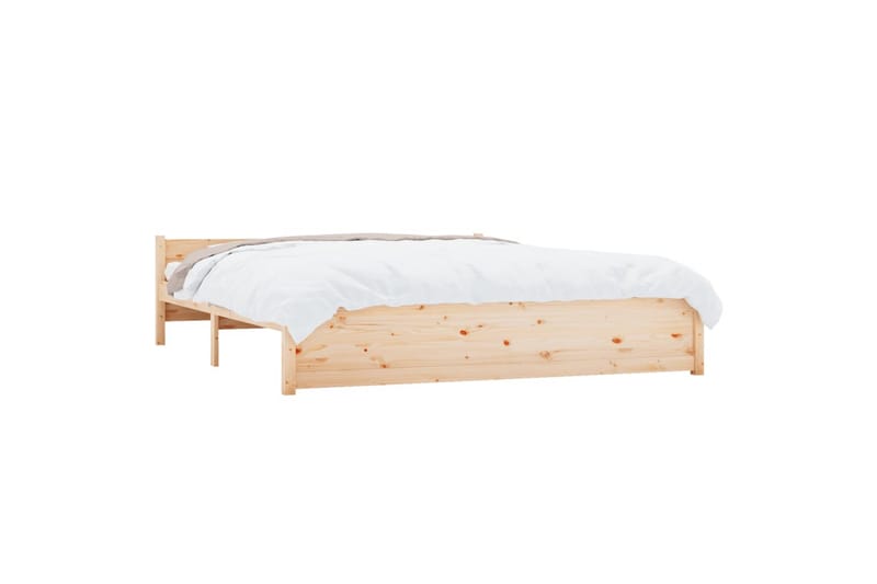 beBasic sengeramme 160x200 cm massivt træ - Brun - Møbler - Senge - Sengeramme & sengestel
