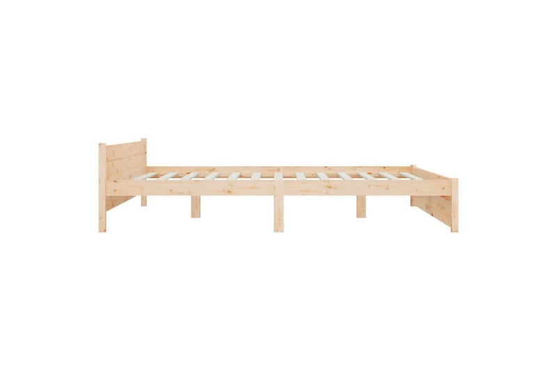 beBasic sengeramme 160x200 cm massivt træ - Brun - Møbler - Senge - Sengeramme & sengestel