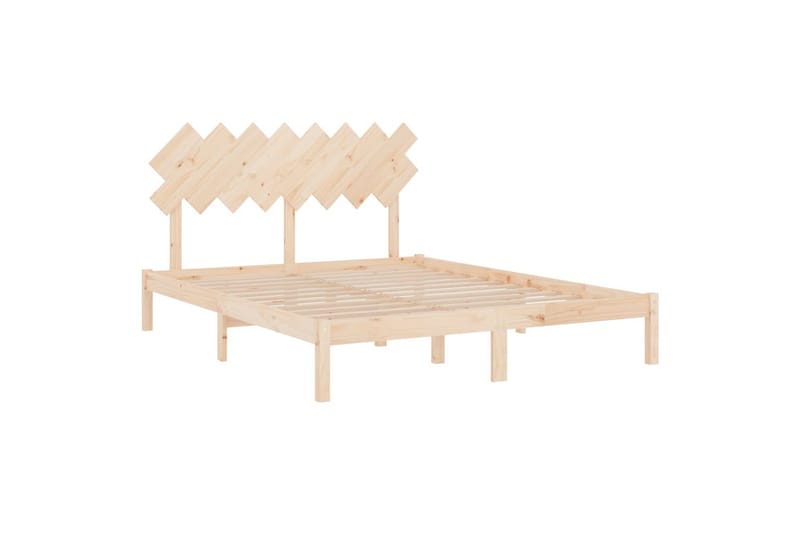 beBasic sengeramme 160x200 cm massivt træ - Brun - Møbler - Senge - Sengeramme & sengestel