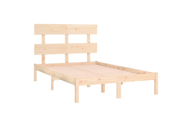 beBasic sengeramme 160x200 cm massivt træ - Brun - Møbler - Senge - Sengeramme & sengestel