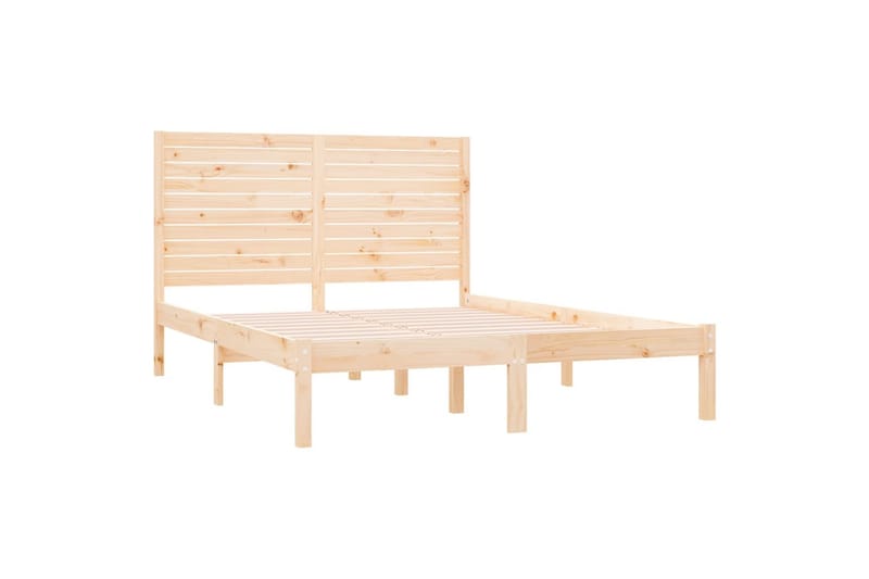 beBasic sengeramme 160x200 cm massivt træ - Brun - Møbler - Senge - Sengeramme & sengestel